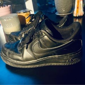 Women’s black Nike Air Force 1’s